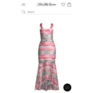 Aidan Mattox High Low Burnout Dress